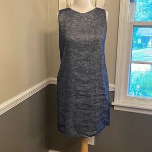 THEORY Linen Sleeveless Shift Dress 2